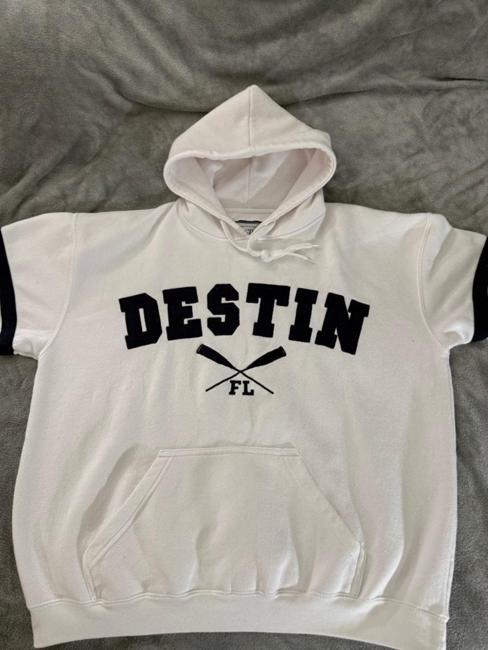 White Adult XL Destin Pullover Hoodie